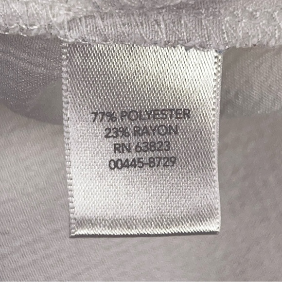 Large Christopher And Banks White Stretch Top Snap Button Closure 3/4 Sleeve - Picture 12 of 13